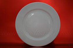 Alquiler de platos de loza blanca